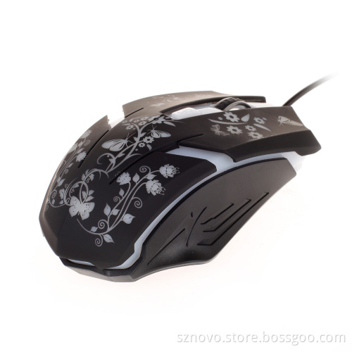 Fashionable Wired 6D Gaming Optical Mouse (NV-M504)